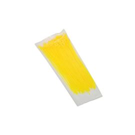 Collier de Serrage Type RILSAN - 2.5 x 200mm JAUNE FLUO