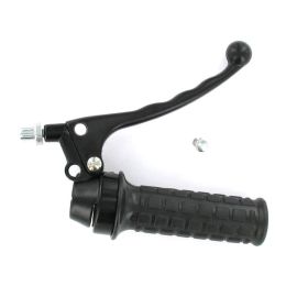 Poignée Gaz / Frein avant - Vintage Levier à Boule Alu Noir