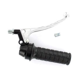 Poignée Gaz / Frein avant - Vintage Levier à Boule Alu Poli