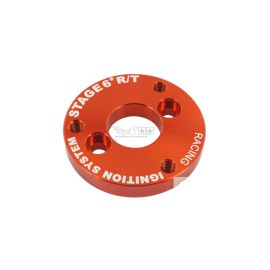 Entraineur de pompe à eau / volute MBK Booster Nitro Yamaha BW'S Aerox - Stage6 / PVL orange anodisé