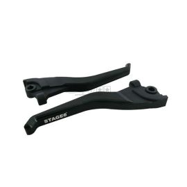 Levier Frein Avant + Arrière MBK Nitro Yamaha Aerox - Stage6 CNC Dual-Color noir / noir