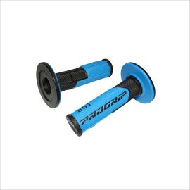 Poignées de Guidon - Progrip 801 Off Road Noir / Bleu Clair