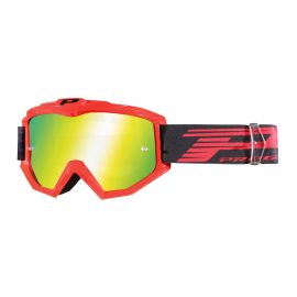 Masque / Lunettes Cross - PROGRIP 3201FL Atzaki Rouge / Noir écran Miroir