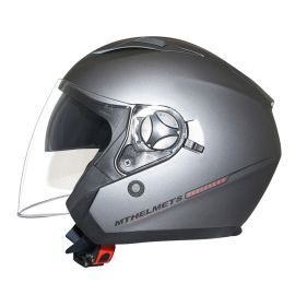 Casque Jet - MT Boulevard SV Double Ecran Gris titanium