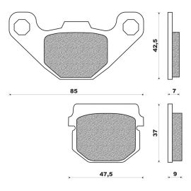 Plaquettes de Frein Derbi DRD Peugeot Buxy Kisbee - NEWFREN FD0085