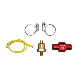 Adaptateur avec Sonde de température sur Durite Refroidissement - 16mm VOCA Racing Rouge