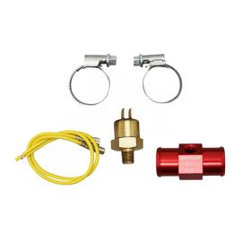 Adaptateur avec Sonde de température sur Durite Refroidissement - 22 mm VOCA Racing Rouge