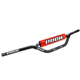 Guidon Cross 22mm - VOCA Cross Alu Noir / Mousse Rouge