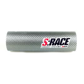 Tube silencieux échappement - MVT S-Race Carbone / Kevlar / TexAlu / Titanium / Rouge
