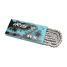 Chaîne 420 - 134 Maillons - IRIS RX Racing Chrome / Noir