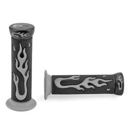 Poignées de Guidon - TNT Gel Flamming Noir / Gris