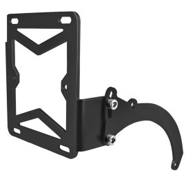 Support Plaque Immatriculation Peugeot Speedfight Trekker - TNT Latéral Noir Mat