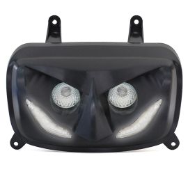 Double Optique MBK Booster YAMAHA Bw's à partir de 2004 - RR8 Noir à leds blanc