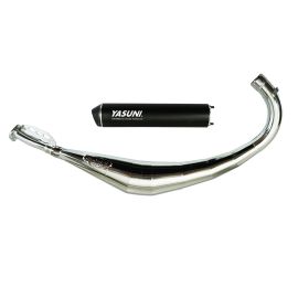 Pot Passage Bas AM6 Derbi Senda 50 / 70cc - R2 Max Black / Chrome Yasuni