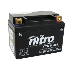 Batterie 12V 4 Ah NT4L SLA / YTC4L-BS - Nitro Prêt à l'emploi / Sans entretien +D
