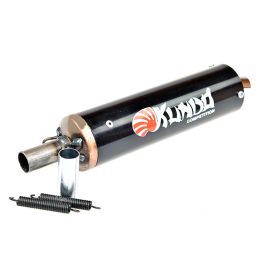 Silencieux de pot Cyclo - Kundo Alu Noir 18 / 20mm