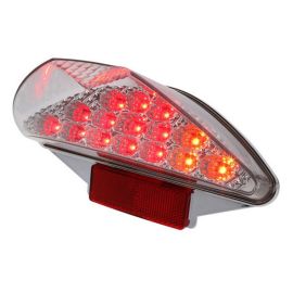 Feu Arrière + Clignotants MBK Nitro Yamaha Aerox avant 2013 - Transparent à Leds