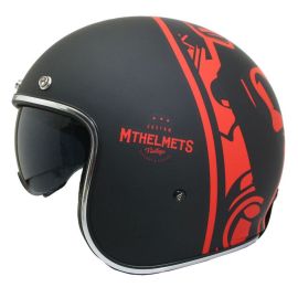 Casque Jet - MT Le Mans 2 SV Divenire Rouge / Noir Mat