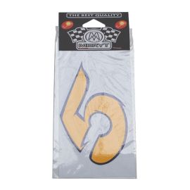 Autocollant / Sticker - MERYT Numéro 5 Jaune 9cm