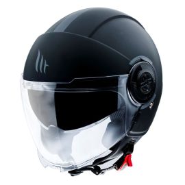 Casque Jet - MT Viale SV - Double Ecran Noir mat