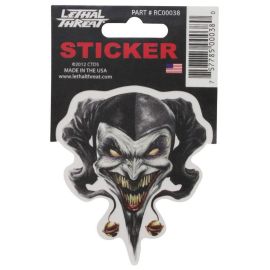 Autocollant / Sticker - LETHAL THREAT Mini Vilain Clown 6 x 8cm