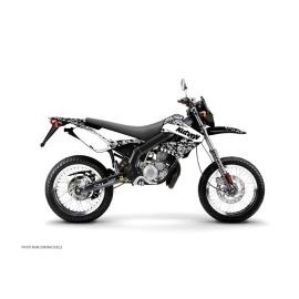 Kit Deco Derbi DRD Xtreme XRace avant 2010 - Kutvek Predator Blanc