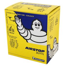 Chambre à Air 10 pouces 3.00x10 à 3.50x10 / 100 / 90-10 MICHELIN Valve Coudée 90 degrés