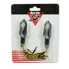 Clignotants à Leds - AVOC Sakado Transparent / Noir