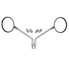 Rétroviseurs Ronds Chromés avec réducteurs - Replay