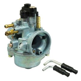 Carburateur 17.5mm - Type PHBN sortie gaz coudée / starter à câble / dépression / graissage séparé / réchauffeur / cuve alu