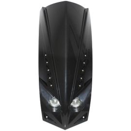 Face Avant Peugeot Ludix Double Optique - Noir brillant à Leds