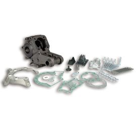 Carter Moteur PEUGEOT RCX SPX - MALOSSI Black Avec Support Moteur Intégré