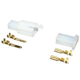 Cosse électrique Conecteur Mâles / Femmelle - Blanc