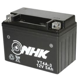 Batterie 12V 5 Ah NT4A-3 / YT4A-3 - NHK FA Prêt à l'emploi / Sans entretien +D