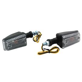 Clignotants Replay - Rectangle Universel - Noir Transparent