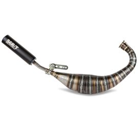 Pot Passage Bas Derbi E3 E4 90 / 100cc - CNC Noir / Bleu Stage6 R/T