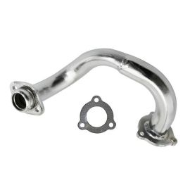 Coude / Collecteur de Pot Derbi Senda E3 E4 - Type Origine Débridé Chromé