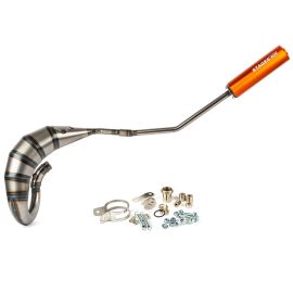 Pot Passage Haut Gauche Derbi Senda E3 E4 70 / 90cc - Streetrace CNC Orange Stage6