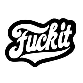 Autocollant / Sticker - LETHAL THREAT Mini Vilain Fuck It 6 x 8cm