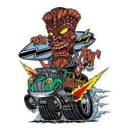 Autocollant / Sticker - LETHAL THREAT Mini Hang Ten 6 x 8cm