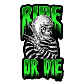 Autocollant / Sticker - LETHAL THREAT Mini Ride Or Die 6 x 8cm