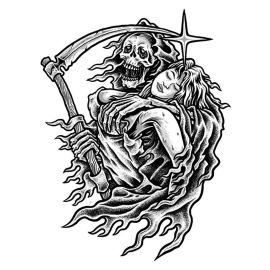 Autocollant / Sticker - LETHAL THREAT Mini Lust Over Love 6 x 8cm