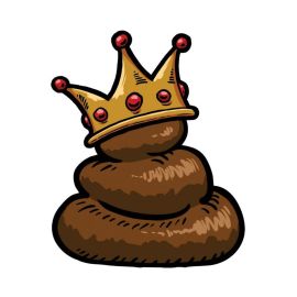 Autocollant / Sticker - LETHAL THREAT Mini King Shit 6 x 8cm