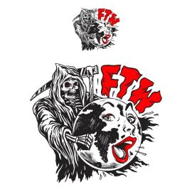 Autocollant / Sticker - LETHAL THREAT Mini FTW Reaper 6 x 8cm