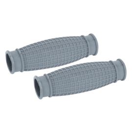 Paire de Poignées Solex 45cc / 330 - Gaufrées Gris