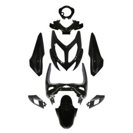 Kit Carénages / Carrosserie MBK Nitro YAMAHA Aerox à partir de 2013 - Noir Brillant 9 Pièces
