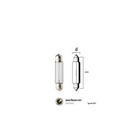 Ampoule 6V 1W Navette SV5.5 6x24mm - Blanc FLOSSER 