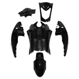 Kit Carénages / Carrosserie Kymco Agility 4T 12p à selle Biplace - Noir Brillant 6 pièces