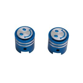 Bouchon de Valve Piston Smiley - Bleu