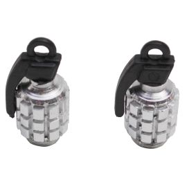 Bouchon de Valve Grenade - Argent